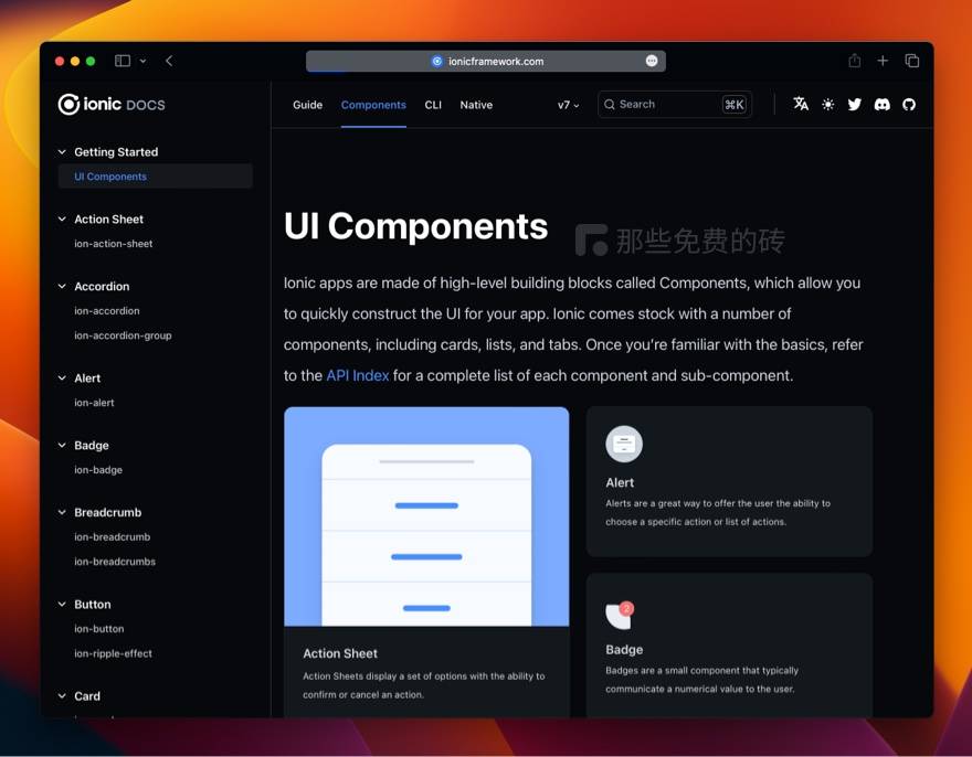 免费开源Ionic 7 版本、超受欢迎的移动应用开发 UI 工具包,主题优雅且完美支持 Vue.js 免费开源Ionic 7 版本、超受欢迎的移动应用开发 UI 工具包,主题优雅且完美支持 Vue.js